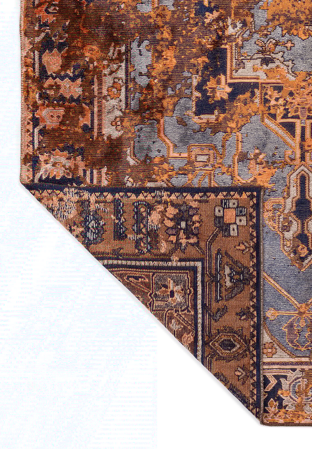 MONARCH ERA Терракотовый - Тёмный Тёмно - синий - ICE Синий - Светлый Коралловый Ковер