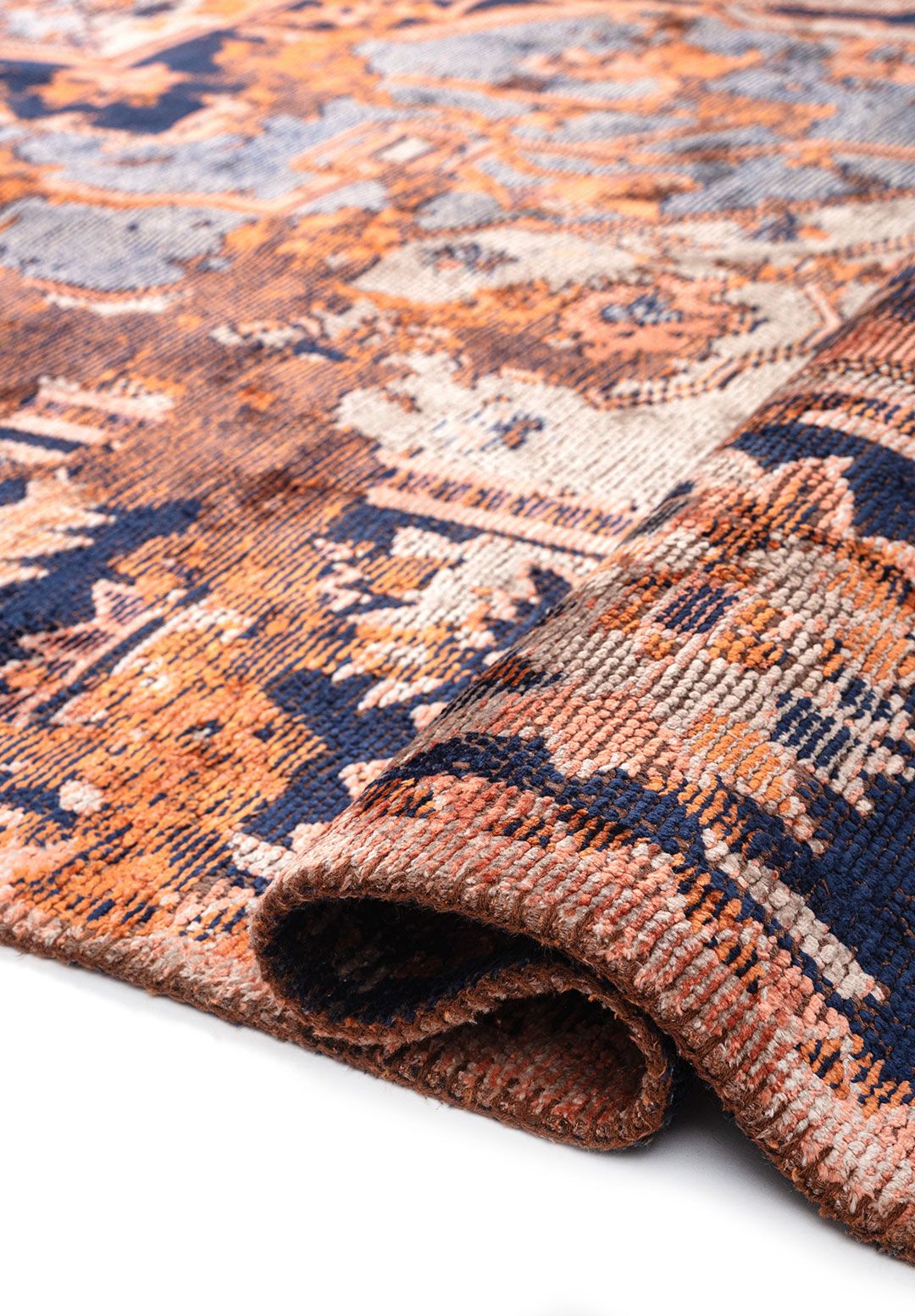 MONARCH ERA Терракотовый - Тёмный Тёмно - синий - ICE Синий - Светлый Коралловый Ковер