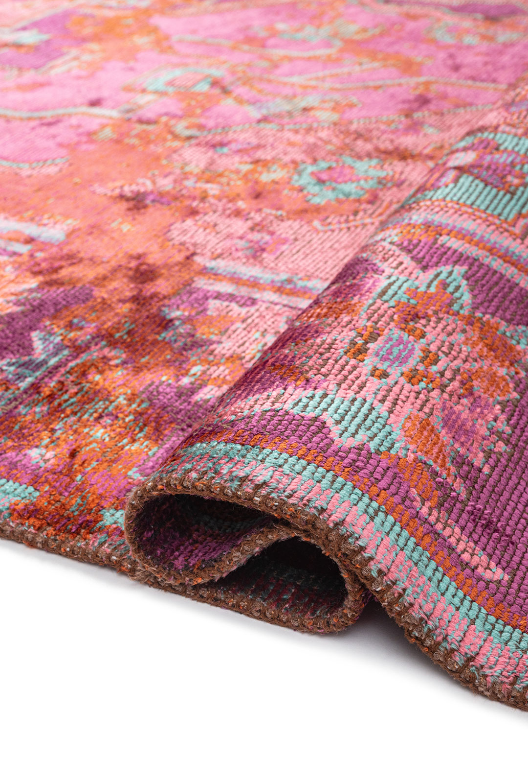 MONARCH ERA RUST - Фиолетовый - Розовый - Бирюзовый Ковер
