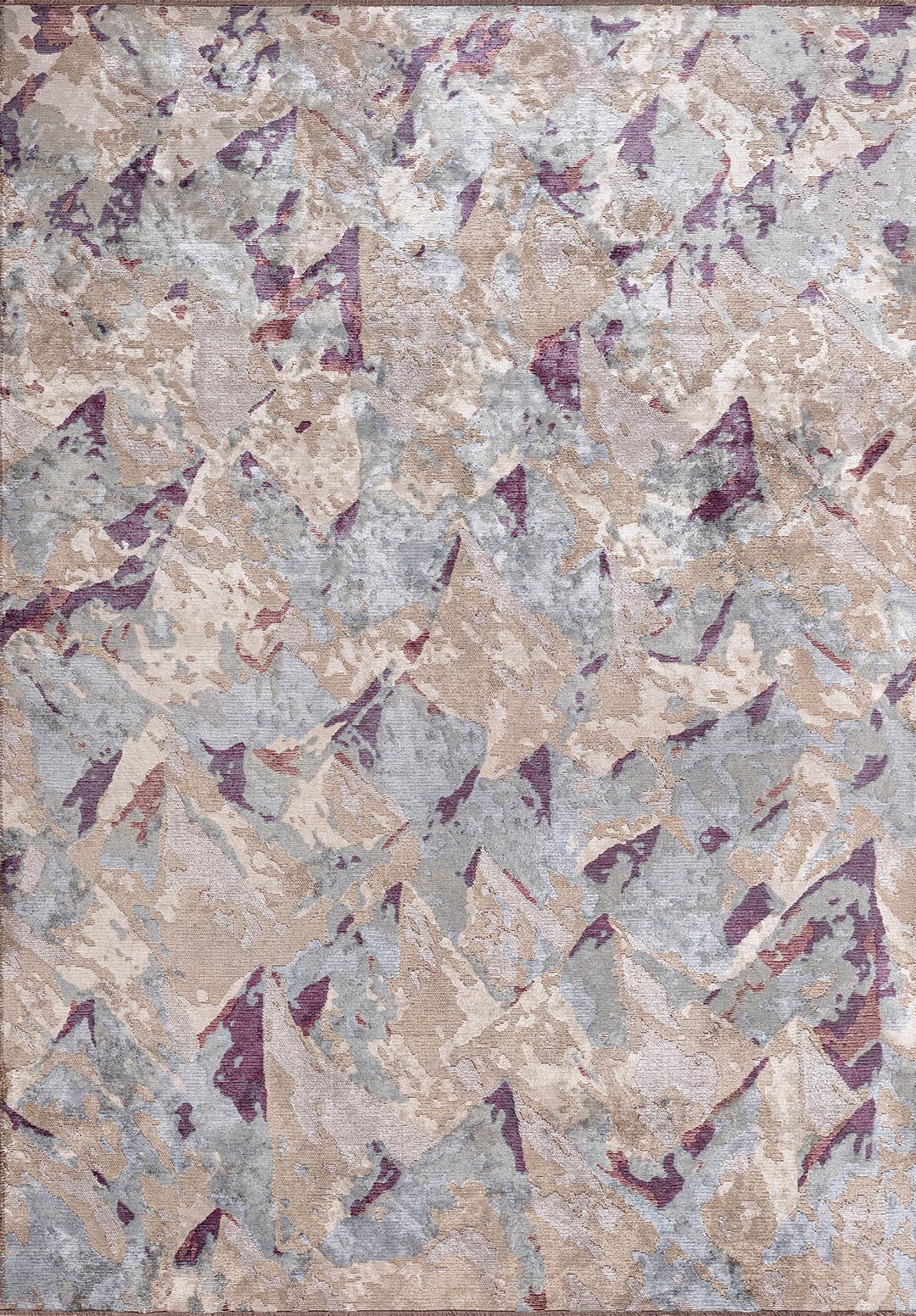 UTOPIA BONE - BEIGE - BLUE - DARK DAMSON RUG