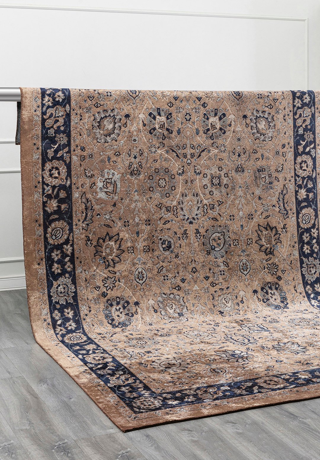 DAHLIA Тёмный Бежевый - ICE Синий - Синий - Тёмный Тёмно - синий Ковер