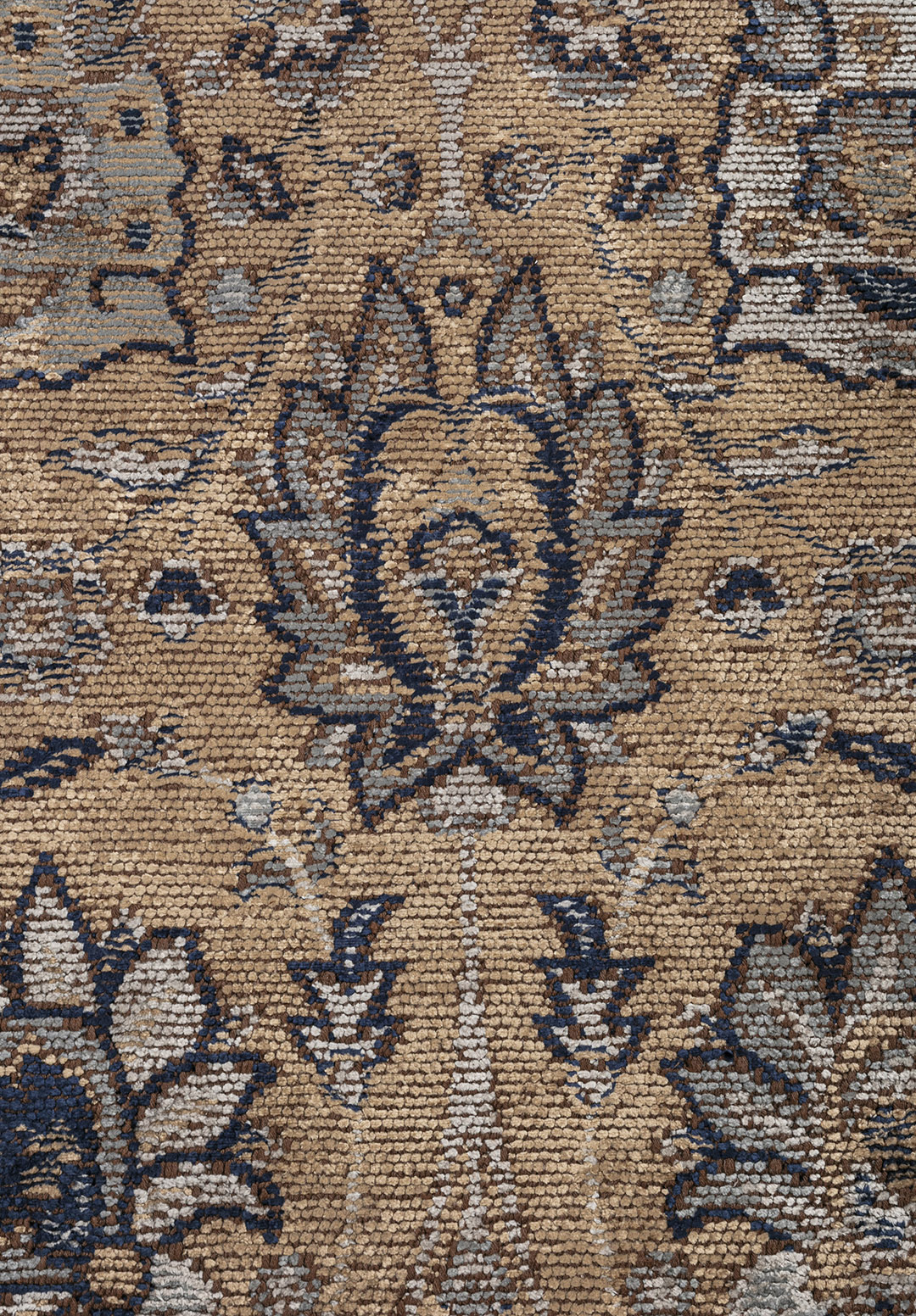 DAHLIA Тёмный Бежевый - ICE Синий - Синий - Тёмный Тёмно - синий Ковер