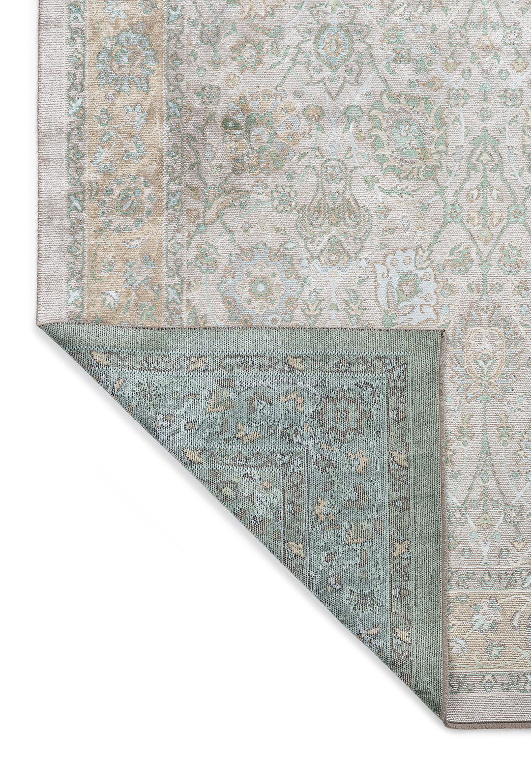 DAHLIA Слоновая кость - RIVER Зелёный - ICE Синий - Бежевый Ковер