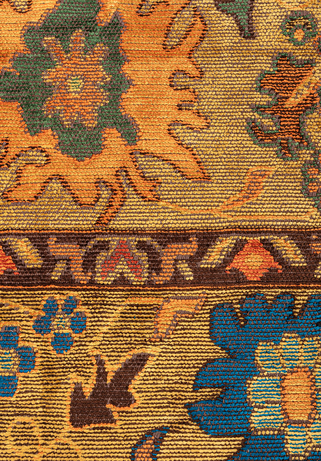 VIVIENNE Жёлтый - Тёмный Коричневый - CYAN - Оранжевый - FOREST Зелёный - RUST Ковер