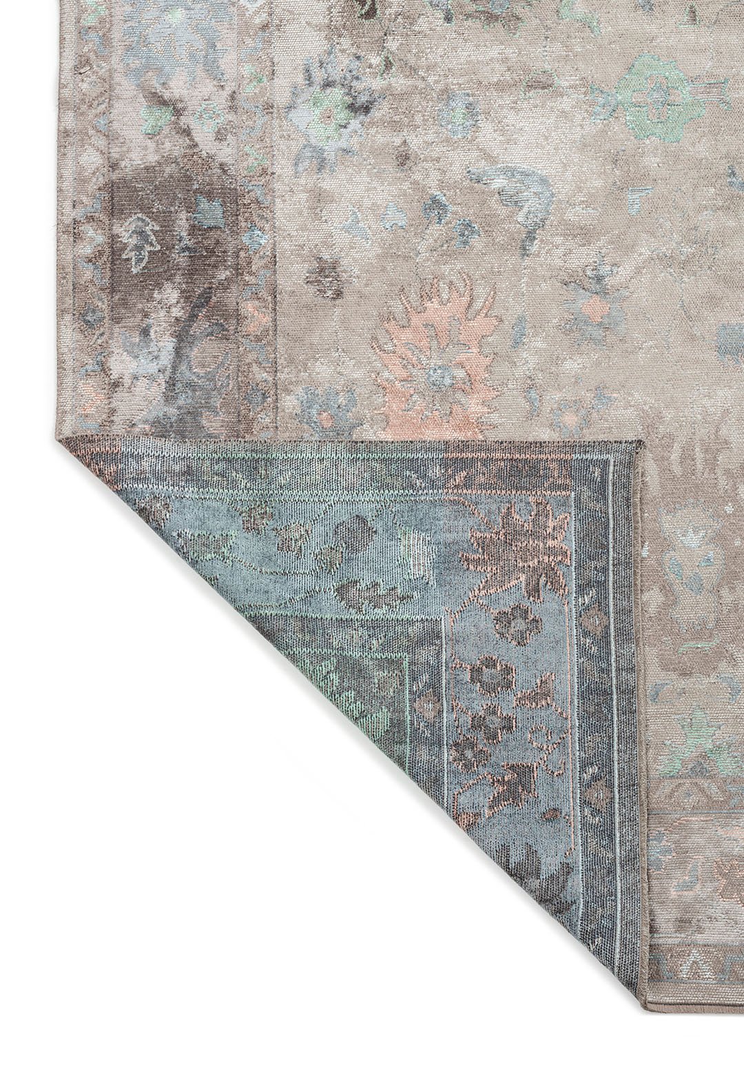 VIVIENNE GREY - Тёмный GREY - COPPER - Синий - RIVER Зелёный - ICE Синий Ковер