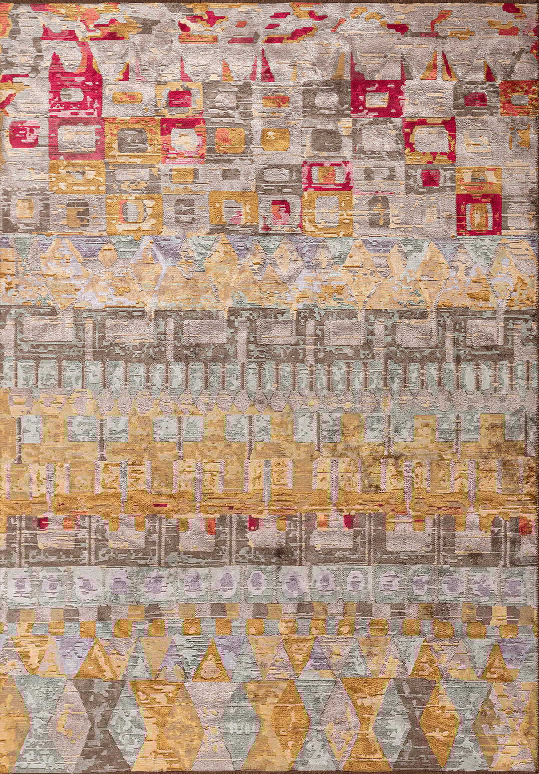 VISTA Светлый Кремовый - RIVER Зелёный - Горчичный - Хаки - Пурпурный - Сиреневый Ковер