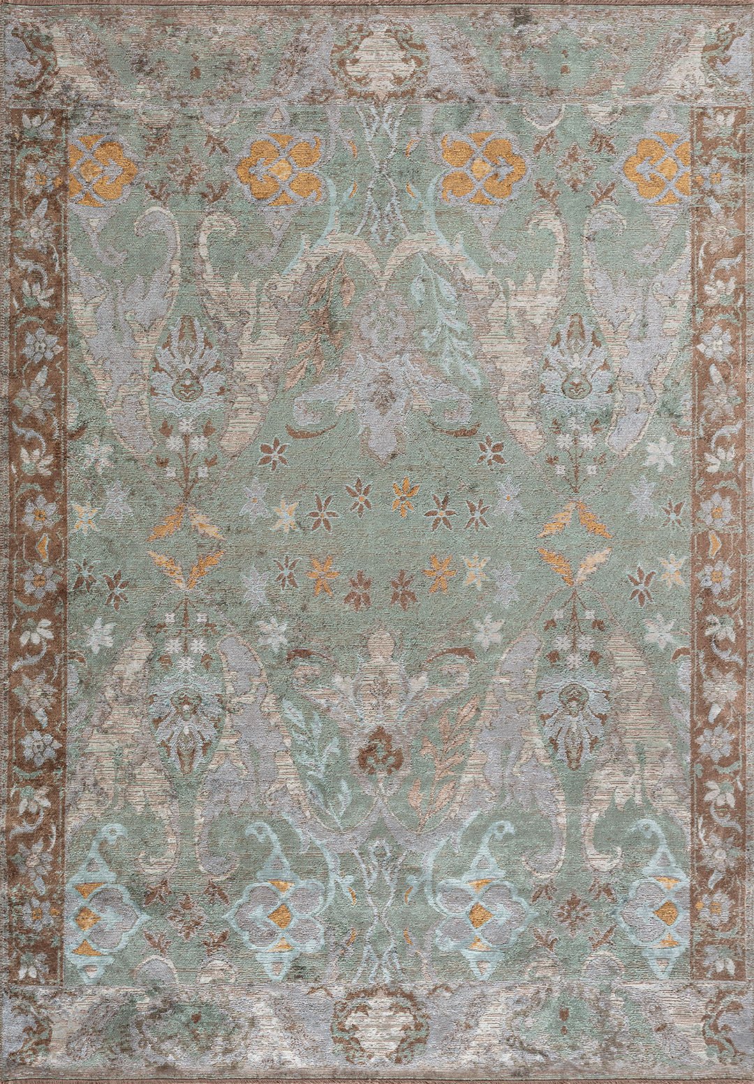 BARON ICE BLUE - MINK - CREAM - RIVER GREEN - GOLD RUG