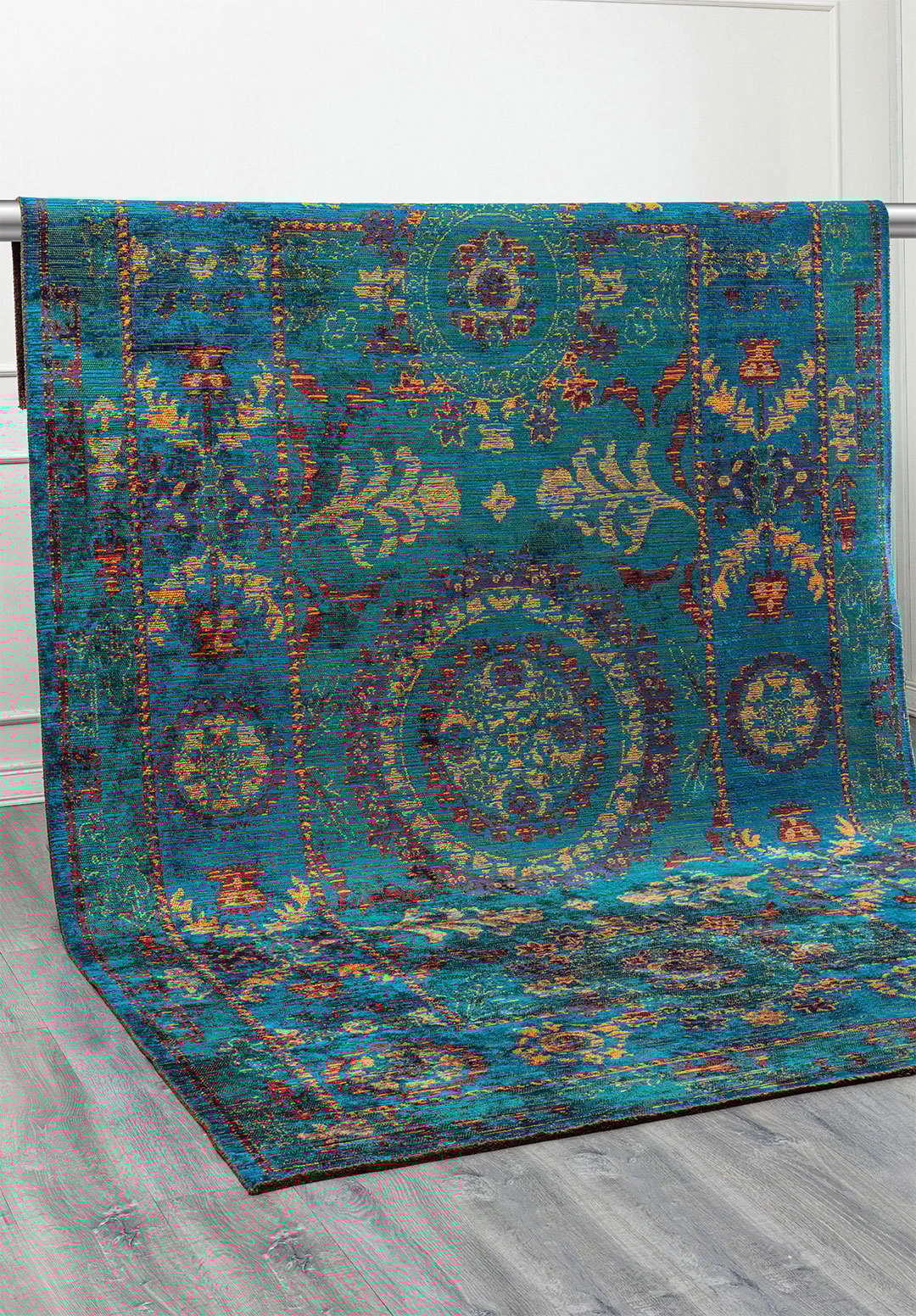 PALACE ORANGE - CHERRY - DARK TURQUOISE - CYAN RUG