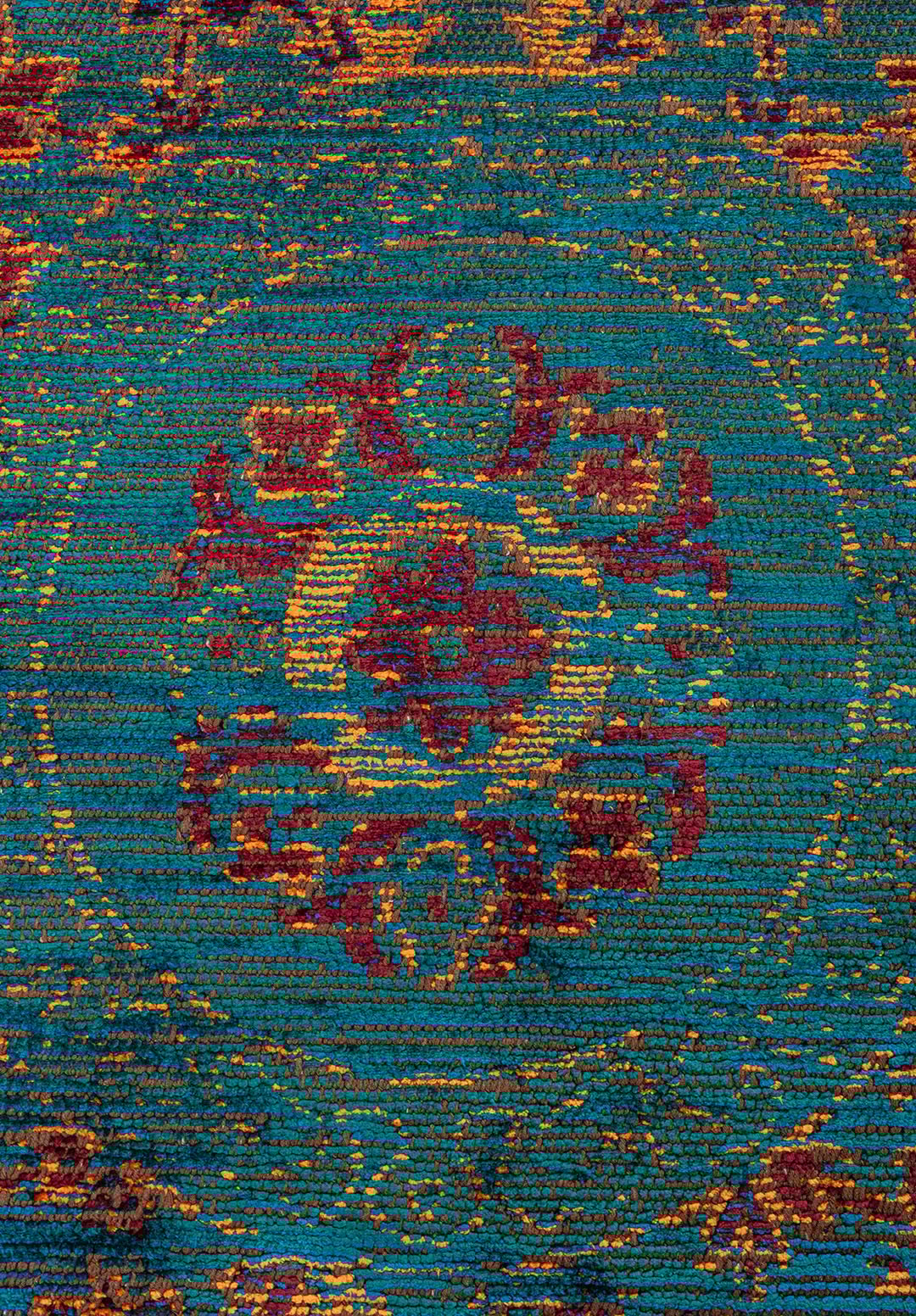 PALACE ORANGE - CHERRY - DARK TURQUOISE - CYAN RUG