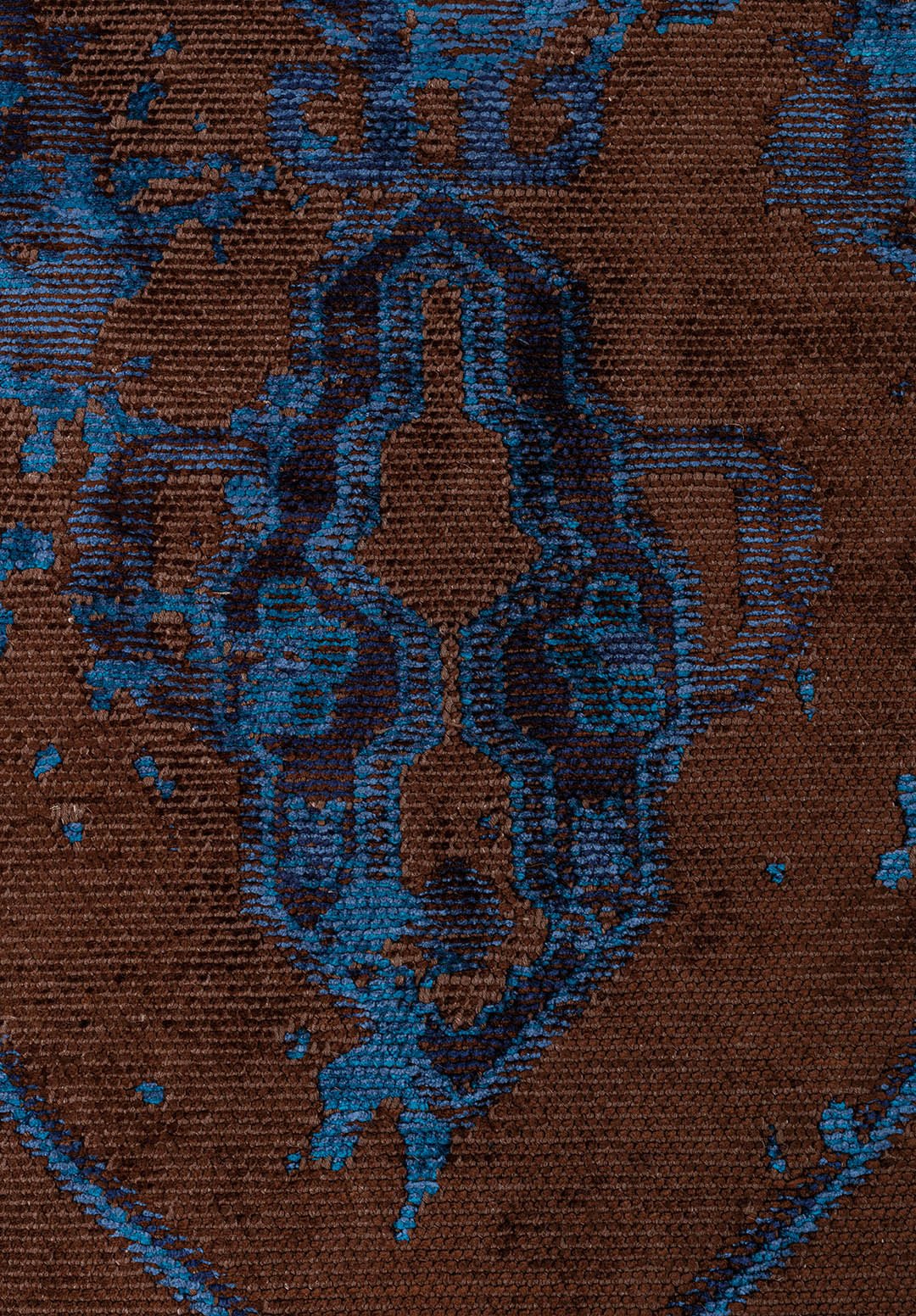 MONARCH ERA NAVY BLUE - CYAN - DARK NAVY - DARK BROWN RUG