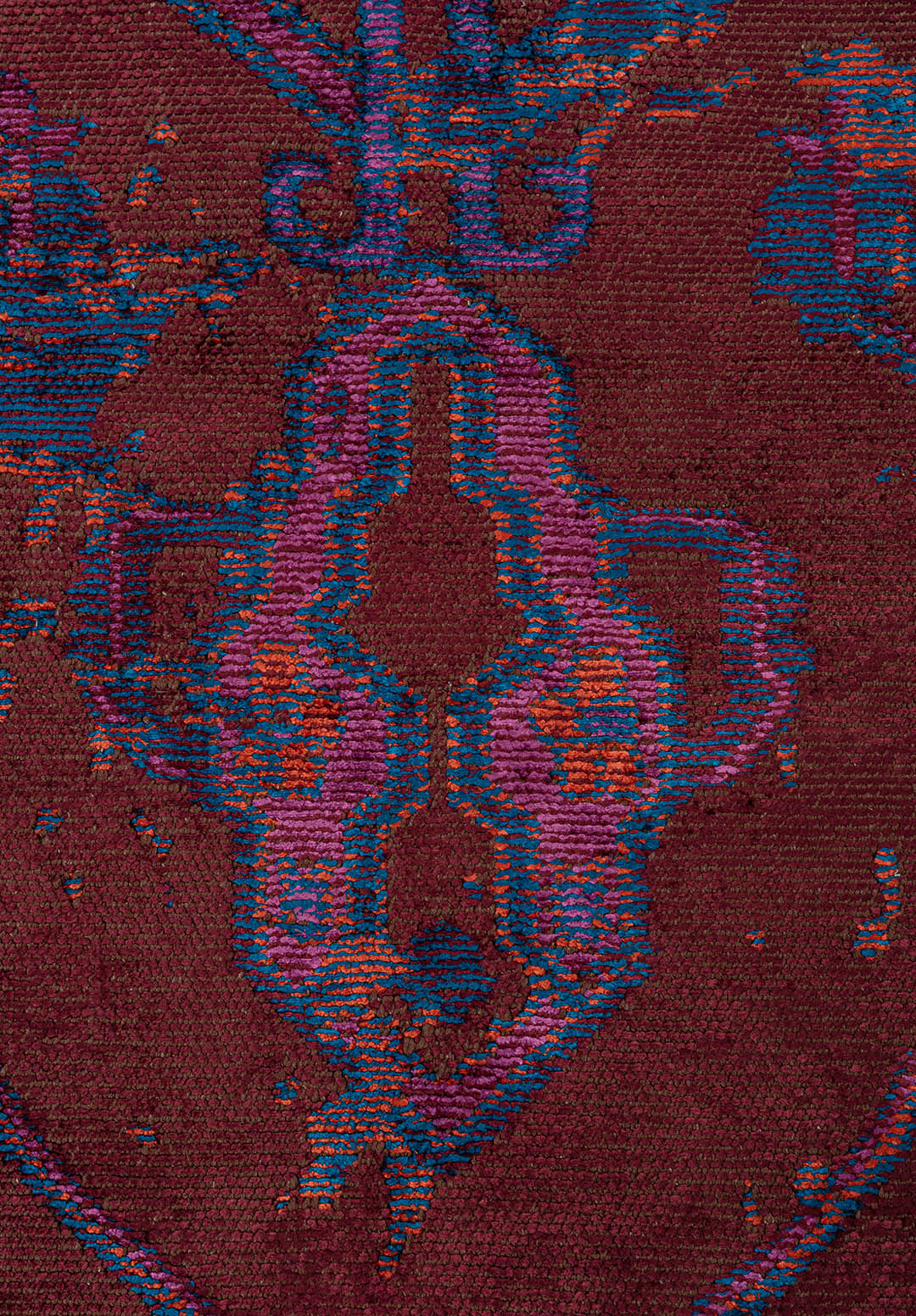 MONARCH ERA CYAN - RUST - PURPLE - CHERRY RUG