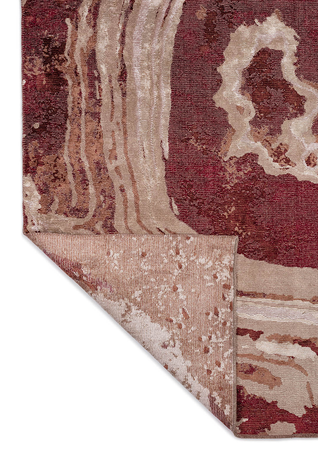 SMOKE CHERRY - MOCHA - BEIGE - BONE RUG