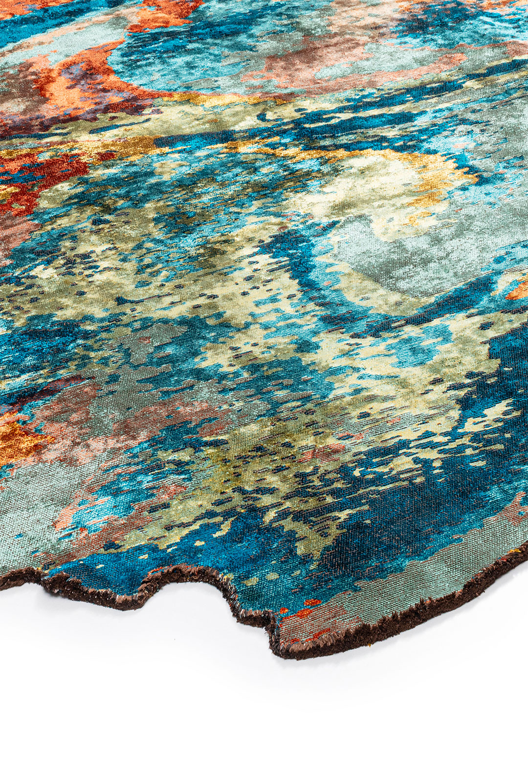 FUSION CYAN - Жёлтый - RUST - Бирюзовый - Терракотовый - Бирюзовый Ковер