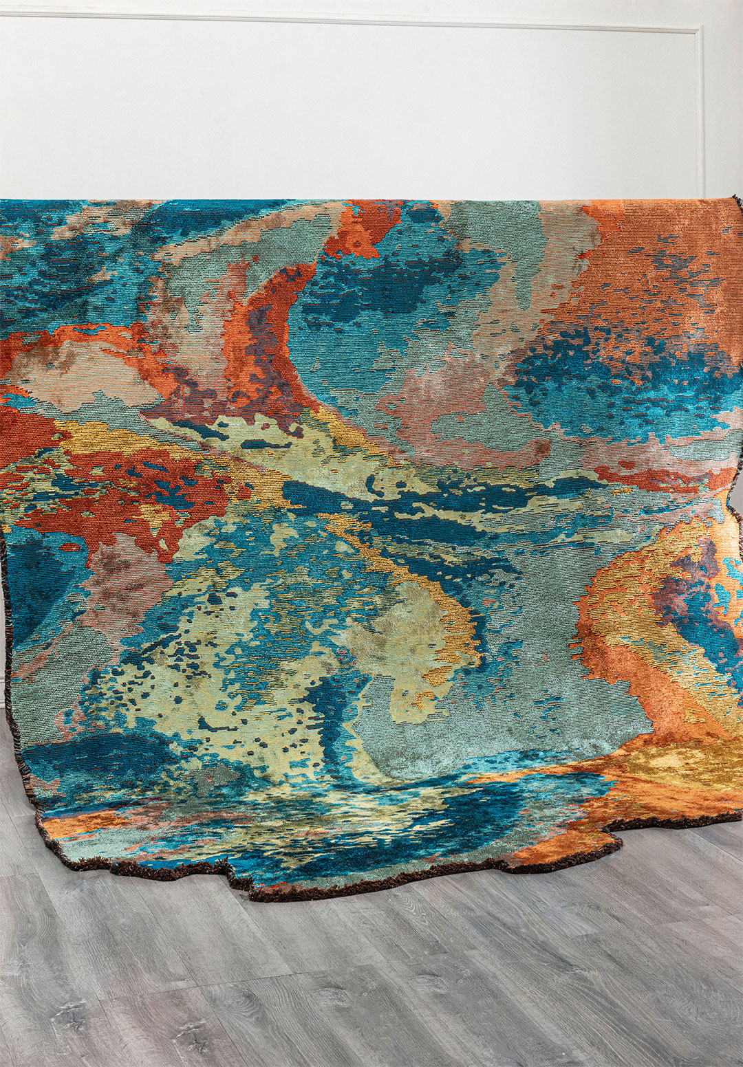 FUSION CYAN - Жёлтый - RUST - Бирюзовый - Терракотовый - Бирюзовый Ковер