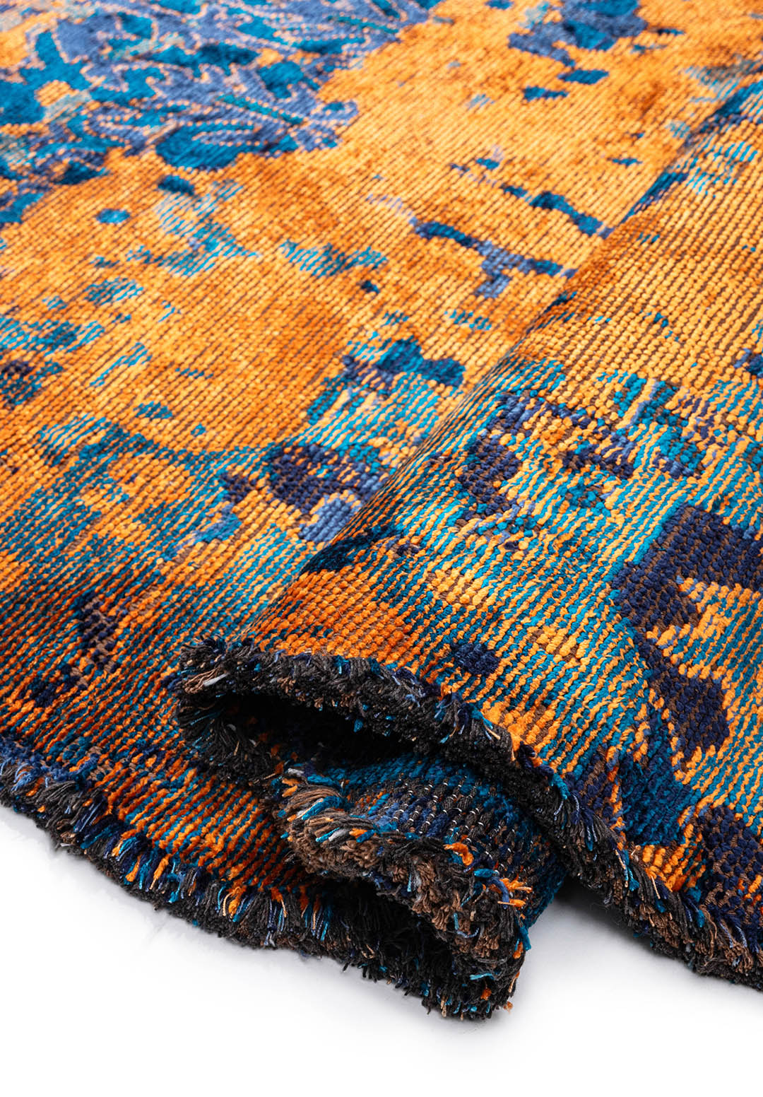 SPLENDOR ERA Оранжевый - CYAN - Тёмный Тёмно - синий - Тёмно - синий Синий Ковер