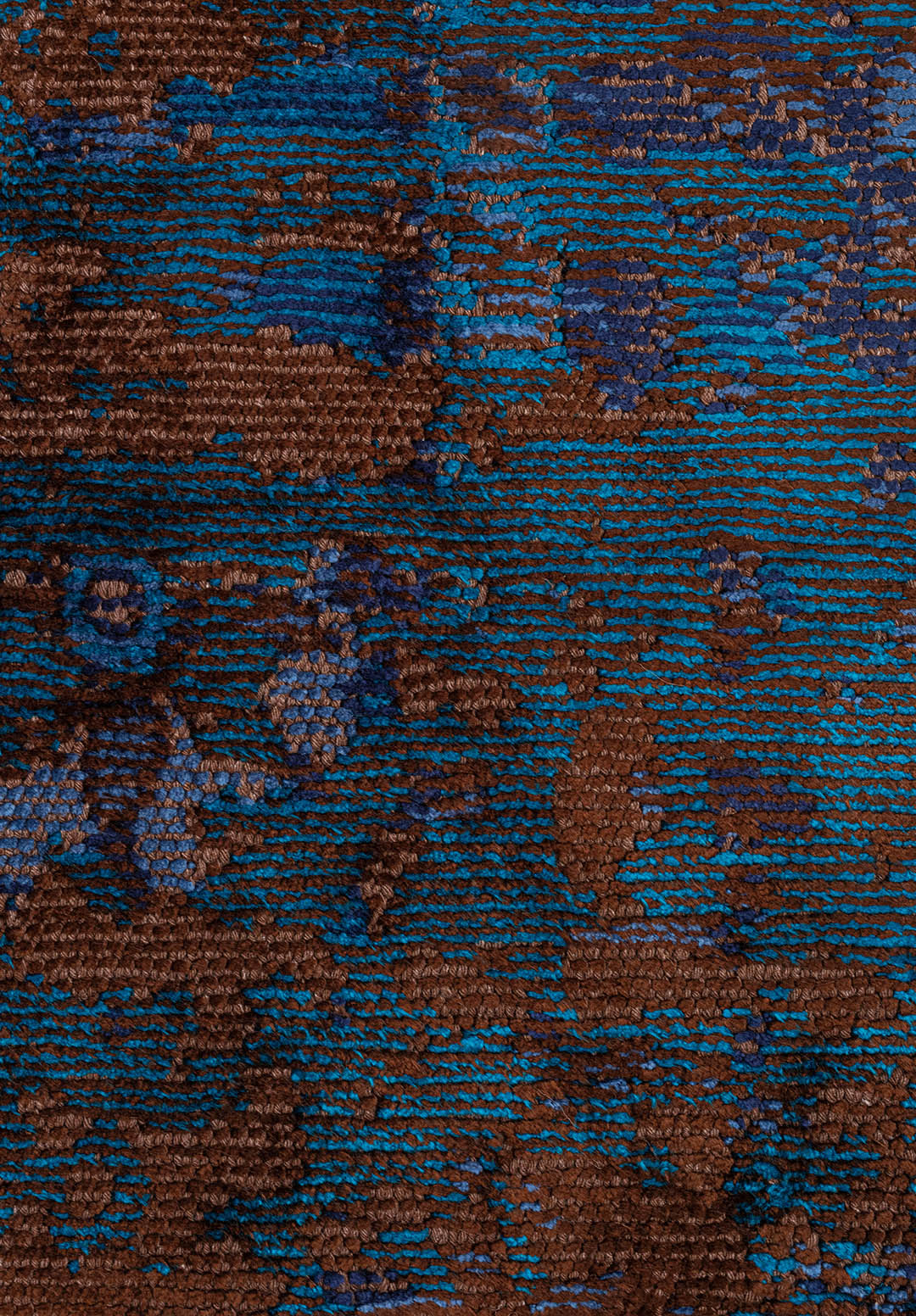 SPLENDOR ERA Тёмный Коричневый - CYAN - Тёмный Тёмно - синий - Тёмно - синий Синий Ковер