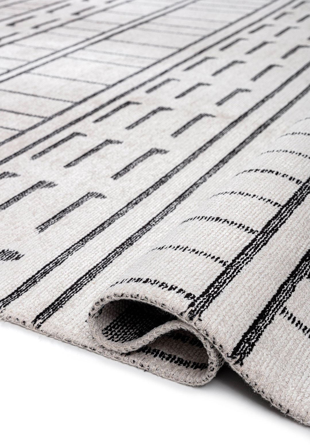 INFINITY BLACK - ECRU RUG