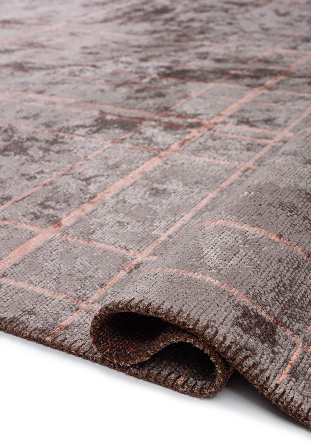 NEO Светлый Коралловый - Тёмный GREY Ковер