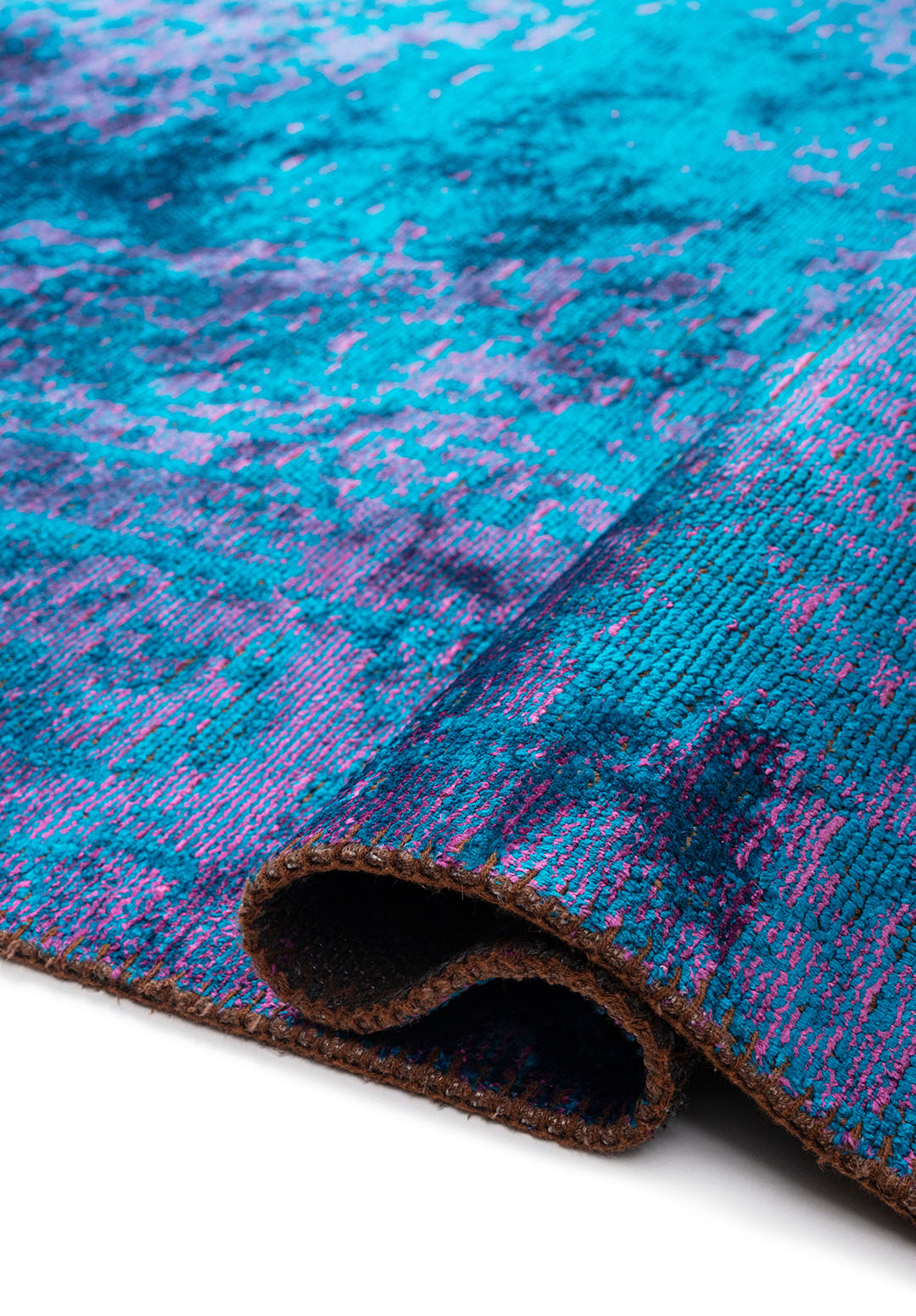 MEDALLION PURPLE - CYAN RUG